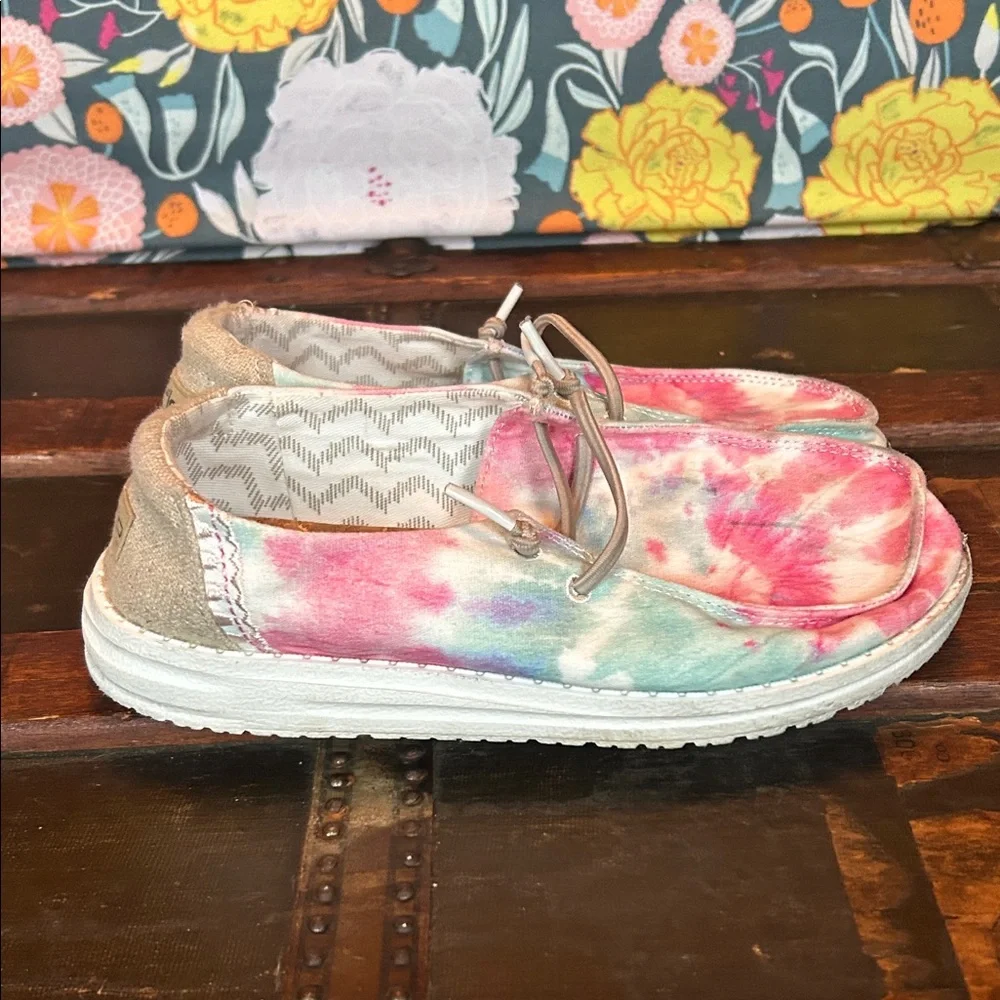 Hey Dude Kids Tie-Dye Moccasins